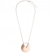 Cut Out Circle Pendant Necklace