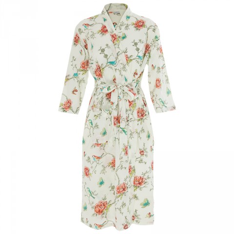 Pink Oriental Floral Gown In A Bag