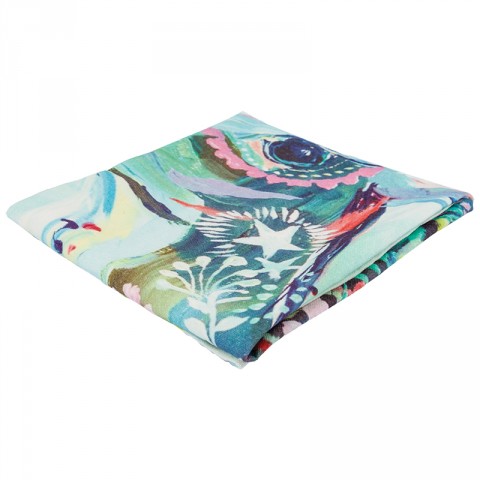Painted Deer Tea Towel