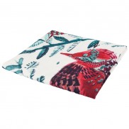Embroidered Birds Tea Towel