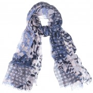 Aerienne Floral Patchwork Printed Scarf