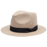 Aurorah Straight Brim Fabric Fedora