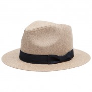 Aurorah Straight Brim Fabric Fedora