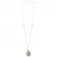 Freshwater Pearl Disc Pendant Necklace