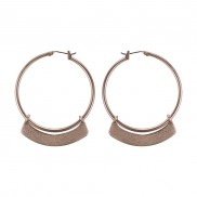 Fan Detail Hoop Earring