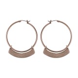Fan Detail Hoop Earring